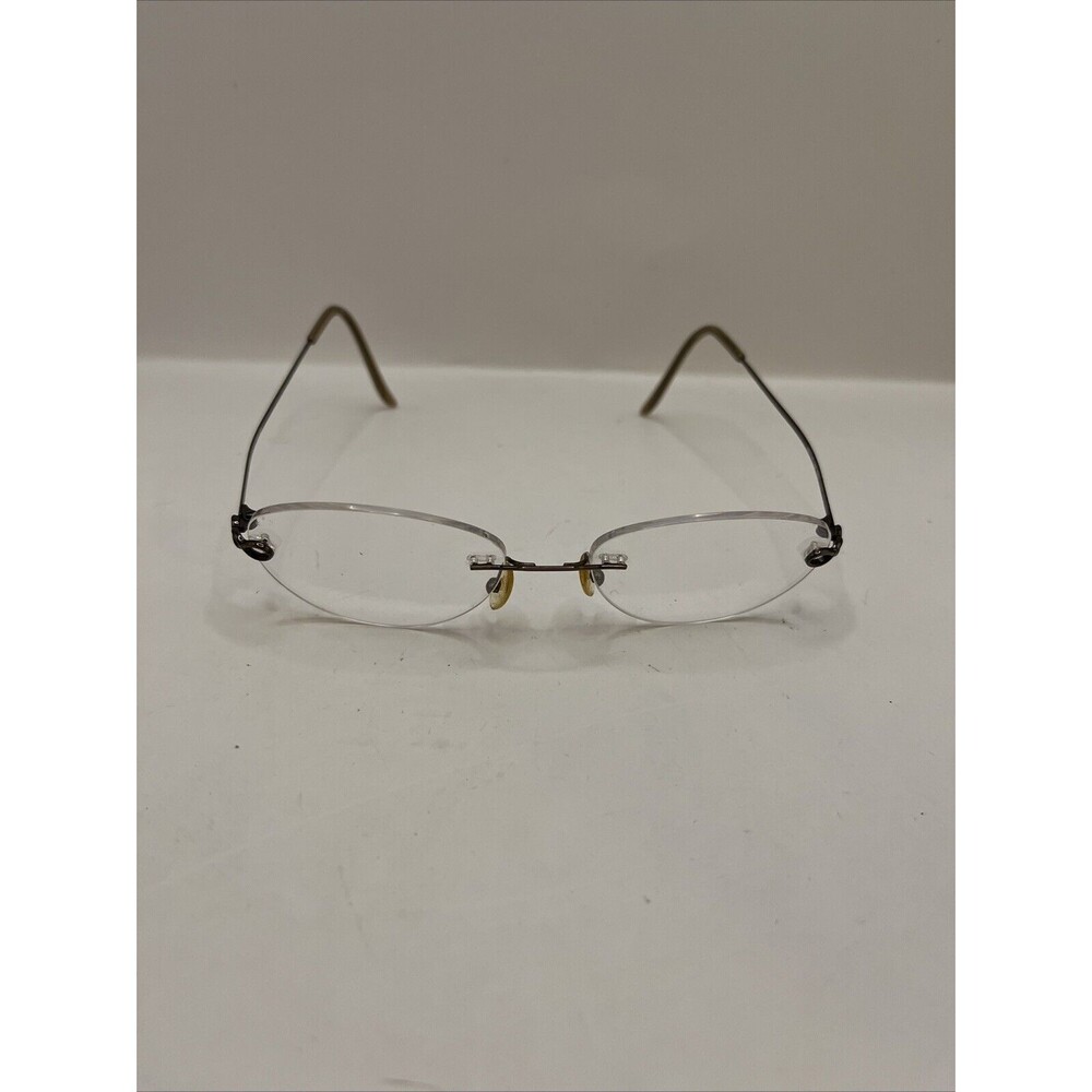B-Titanium Eyeglasses Sage (SAG) Rimless Designer Frames Only Brown 50-17-140